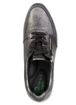 ELENA EDEN, comfortabele damessneakers, breedte G, met uitneembaar voetbed OUD ZILVER