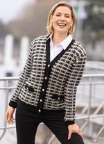 Cardigan van hoogwaardig effectgaren 