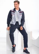 Vrijetijdspak met bies op de naad 