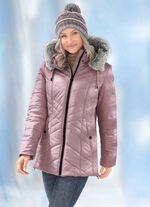 Jas met longitudinale quilting aan de zijkanten 