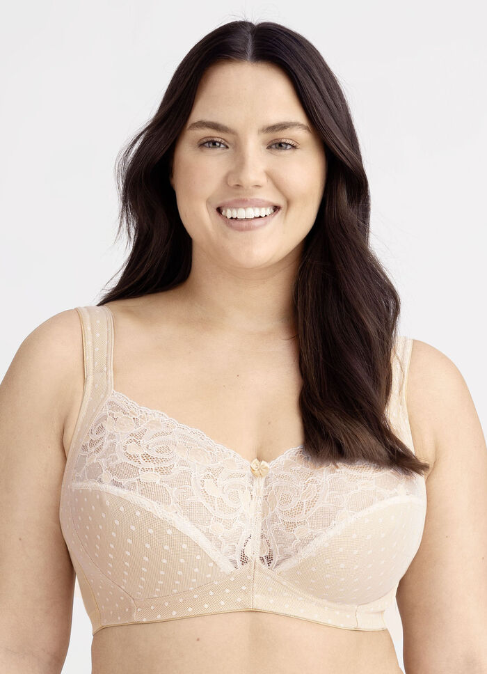 Miss Mary bh met elastische kant BEIGE