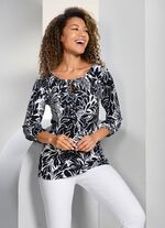 Shirt-tuniek met raglanmouwen 