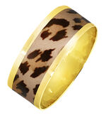 Damesring met luipaardprint 