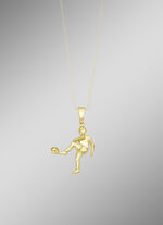 Gouden voetbalster hanger
