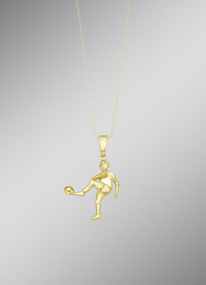 Gouden voetbalster hanger