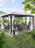 Weerbestendig koepelpaviljoen met stabiel frame 