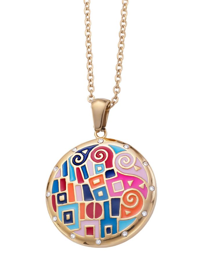 Hanger met moza&iuml;ekpatroon en ankerketting 