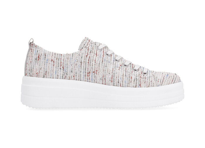Remonte sneakers gemaakt van effectief gestructureerd textielmateriaal WIT-MULTICOLOR