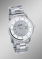 Elegant herenhorloge met roestvrijstalen bandkast 