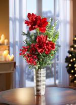 Amaryllis arrangement in vaas 