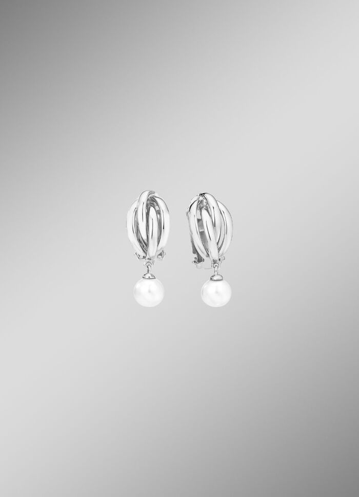 Oorclips met zoetwaterparels 