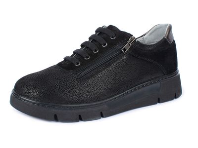 Comfortabele sneaker, breedte H met ritssluiting aan de zijkant 