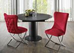Trendy eetkamerstoelen set van 2 ROOD