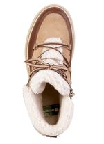 Remonte, gevoerde dameslaarzen, winterschoenen, breedte G, met rits BRUIN-ZAND