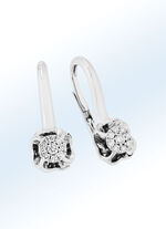 Witgouden oorbellen met diamanten