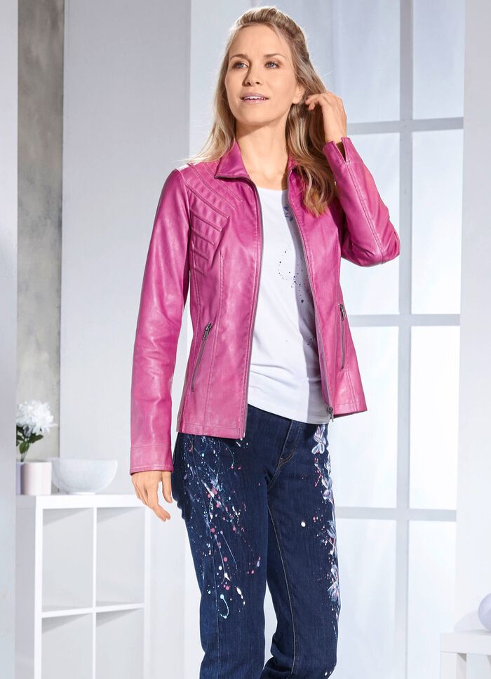 Kort jasje van imitatienappaleer 