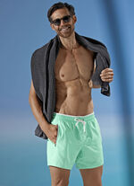 Bomain zwemshort met ritsen, microfiber MUNT