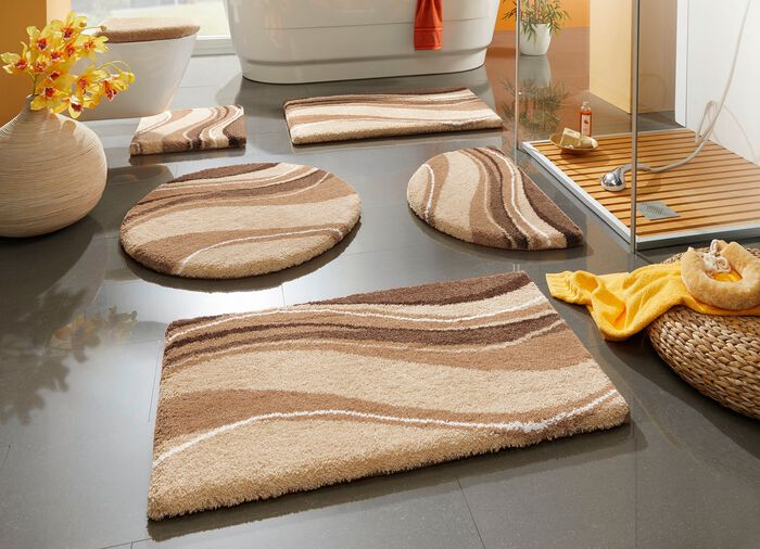 Badkameraccessoires van Grund met antislip-laag van latex aan de achterkant 