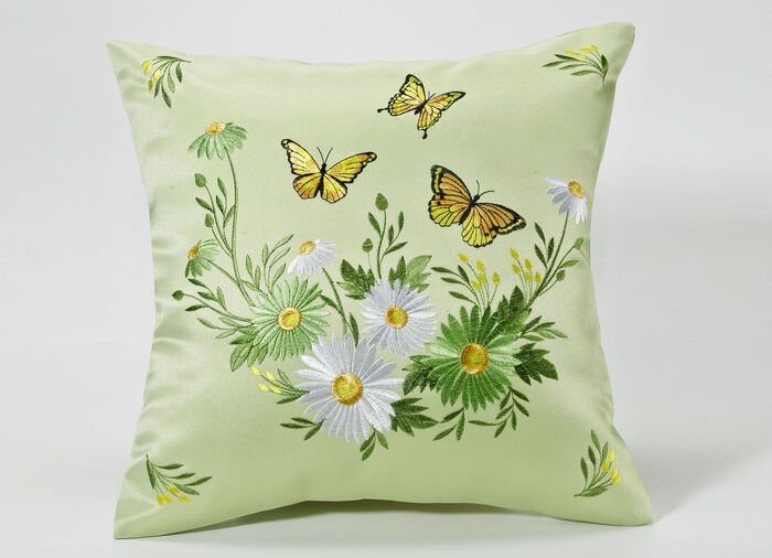 Tafel- en kamerdecoratie met bloemen en vlinders GROEN