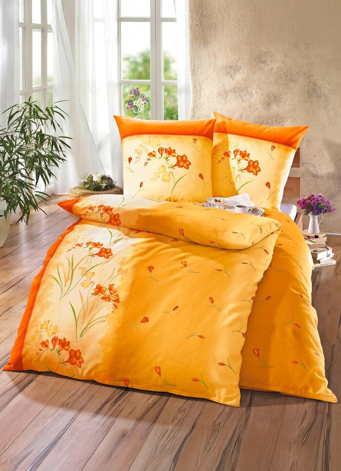 Gemakkelijk strijkbare DOBNIG beddengoedset met ritssluiting 