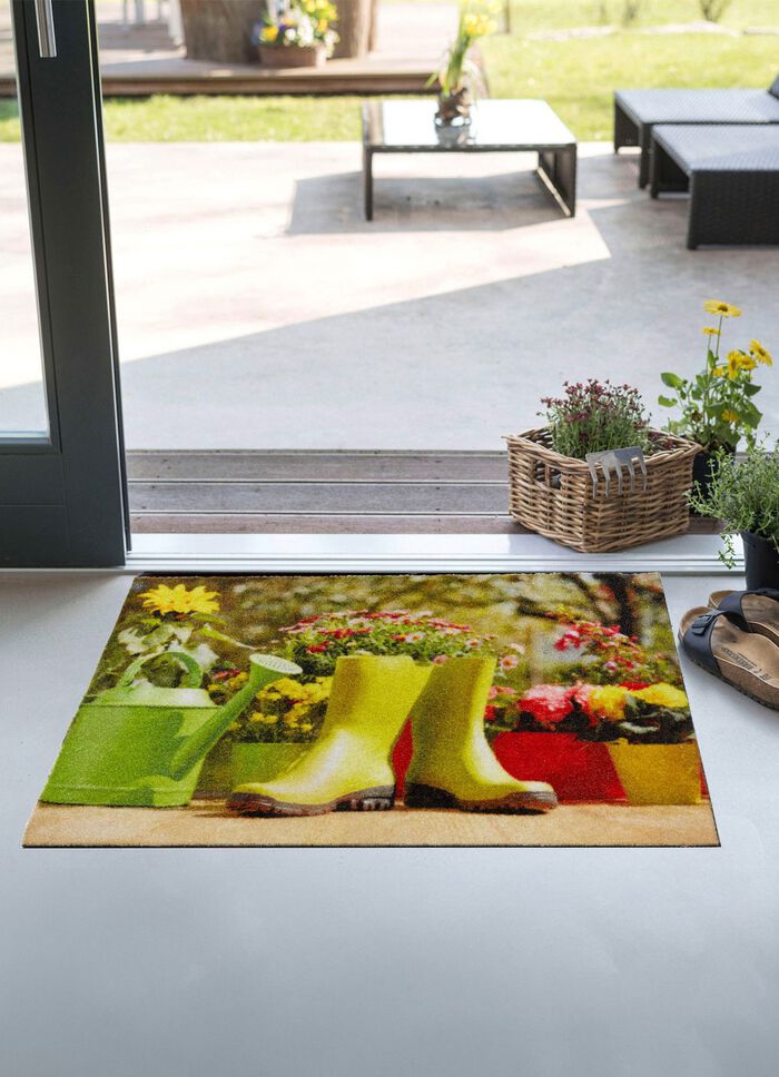 Deurmat met antislip vinylrug 