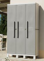 Apparatuurkast, 3 deuren GRIJS