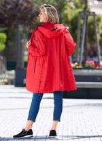 Functionele korte jas met afneembare capuchon 