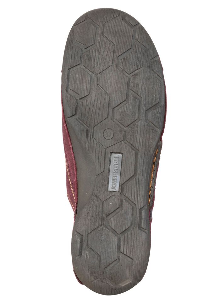 Josef Seibel, klassieke dames veterschoenen, breedte G, met uitneembaar voetbed BESSENGRIJS