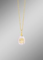 Prachtige hanger met echt bergkristal 