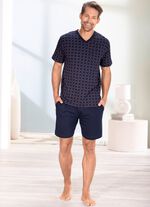 Shorty met all-over design en V-hals 