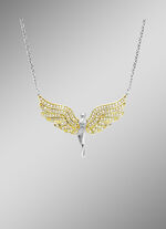 Halsketting met engel hanger 