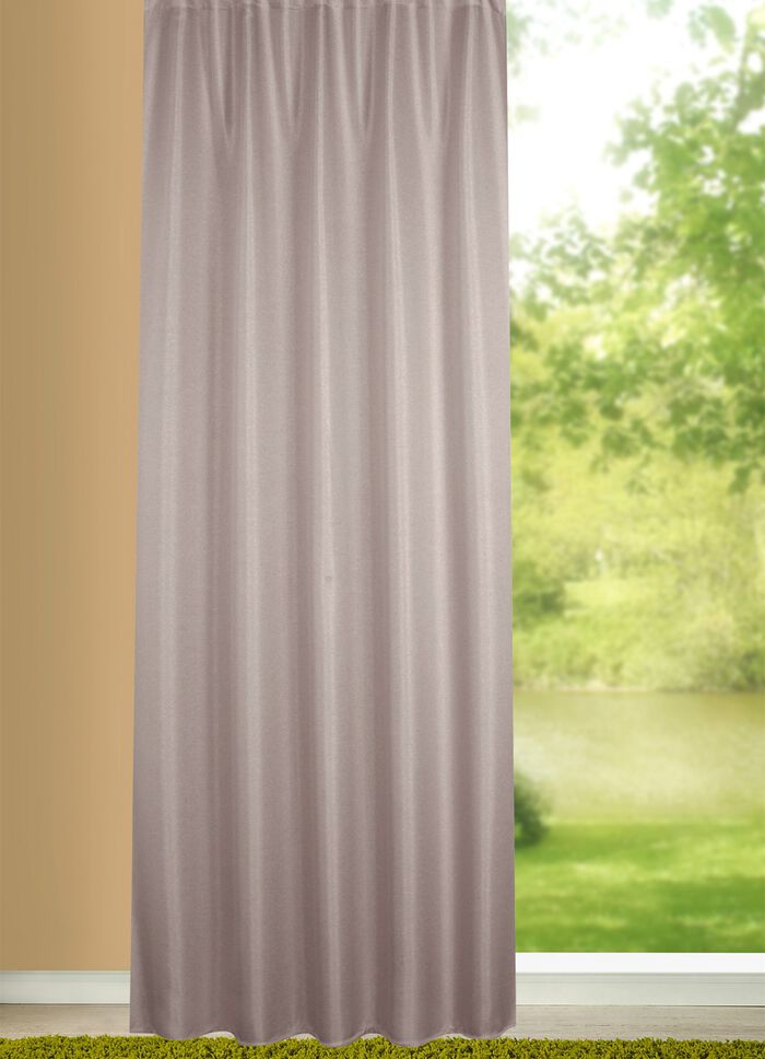 Ondoorzichtige verduisterende sjaal in gestructureerde linnenlook 