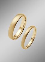 Gesatineerde gouden trouwring 