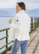 Jas met ritszakken CREME