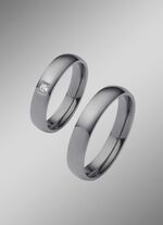 Glanzende tantaal trouwring 