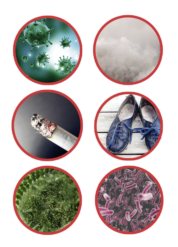 Luchtreiniger met HEPA-actiefkoolfilter 