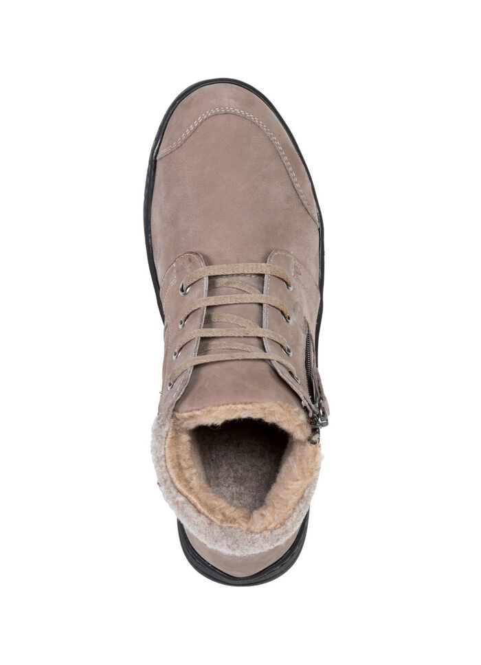 ELENA EDEN, gevoerde dameslaarzen, winterschoenen, breedte H, met uitneembaar voetbed TAUPE