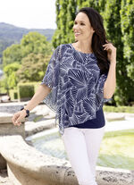 Poncho tuniek met geïntegreerde top 