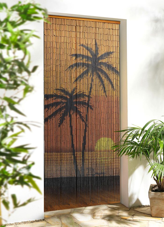 Bamboe gordijn "Palmbomen" 