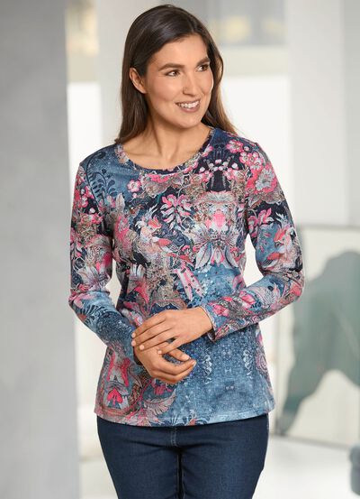 Shirt met all-over print 