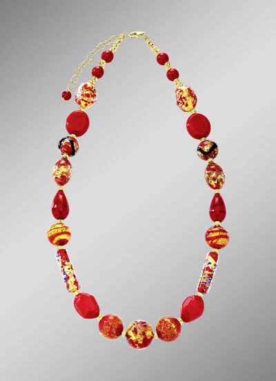 Ketting met Murano glaskralen 