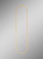 Prachtige fantasieketting gezet in 375/- fijn goud 