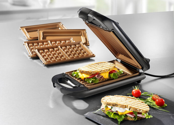 Omkeerbare grill met automatische temperatuurregeling