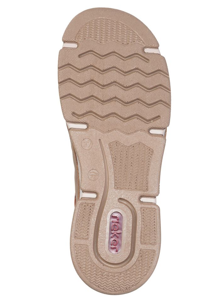 Rieker, trendy dameslaarzen, winterschoenen, met rits TAUPE-BRUIN