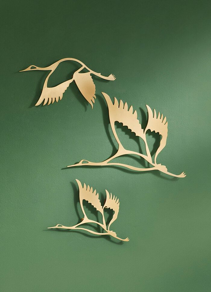 Metalen wanddecoratie, set van 3 