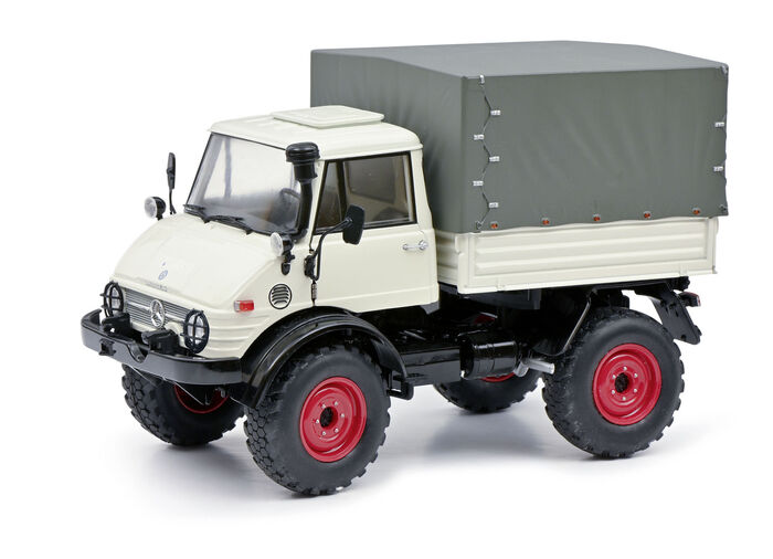 Unimog 406 met zeildoek 