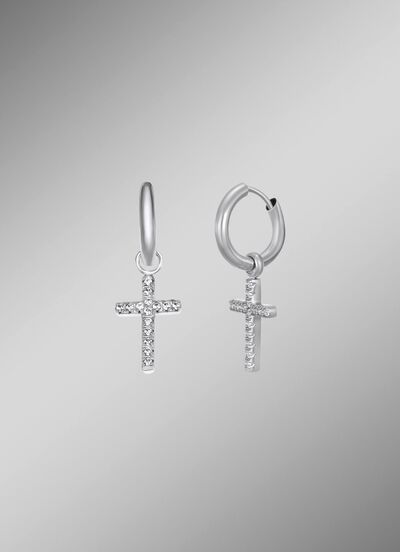 Veelzijdige creolen met synthetische zirkonia 