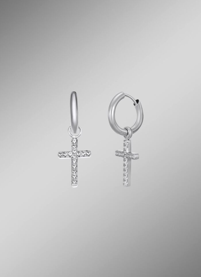 Veelzijdige creolen met synthetische zirkonia 