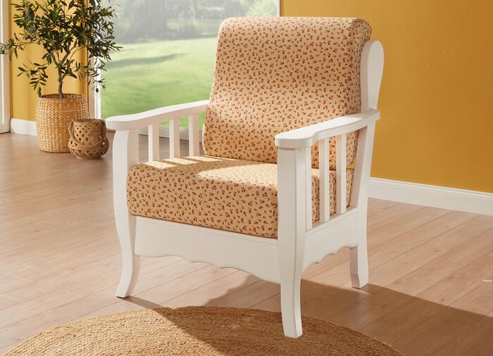 Gestoffeerd meubel op een massief grenen frame 