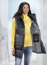 Functioneel lang vest met 2-wegritssluiting 